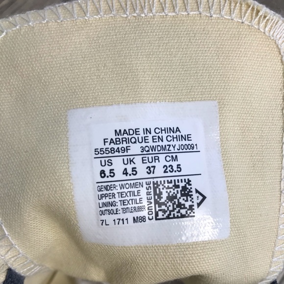 NWT Converse Ctas HI Egret Fuchsia Glow W AUTHENTI - Picture 7 of 8